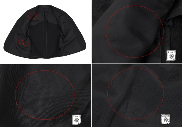 COMME des GARCONS HOMME Front Glen Check Weave Switching Jacket K-163593_013