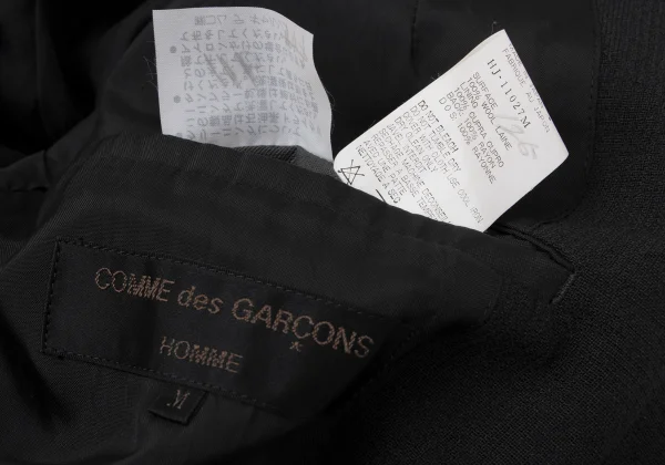 COMME des GARCONS HOMME Front Glen Check Weave Switching Jacket K-163593_017