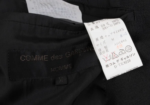 COMME des GARCONS HOMME Front Glen Check Weave Switching Jacket K-163593_018