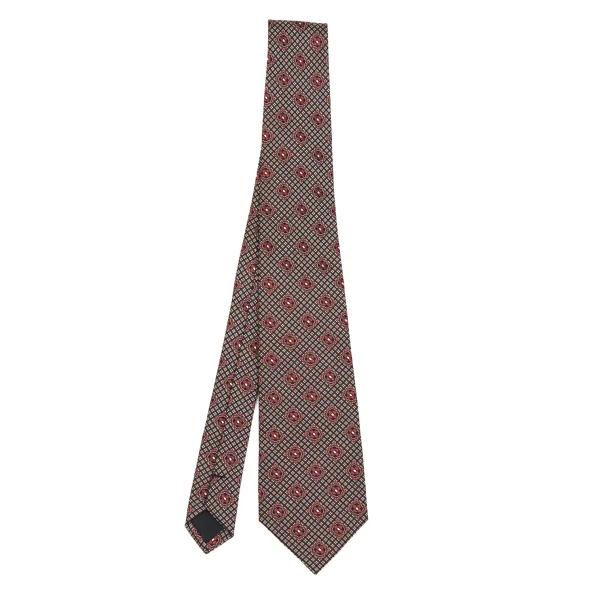 COMME des GARCONS HOMME Silk Floral Jacquard Tie Red,Black  K-163600_001