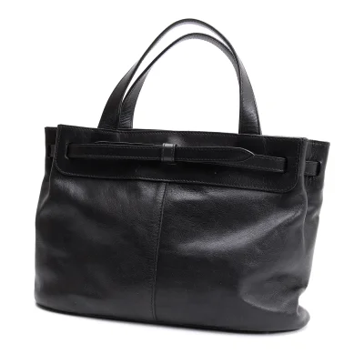 FURLA Belted Leather Tote Bag