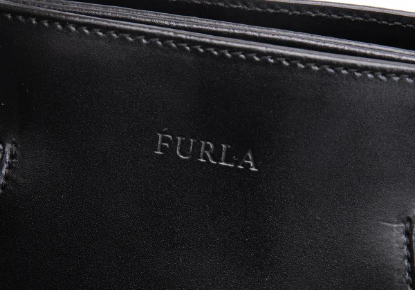 FURLA Logo Emboss Leather Hand Bag K-163607_007
