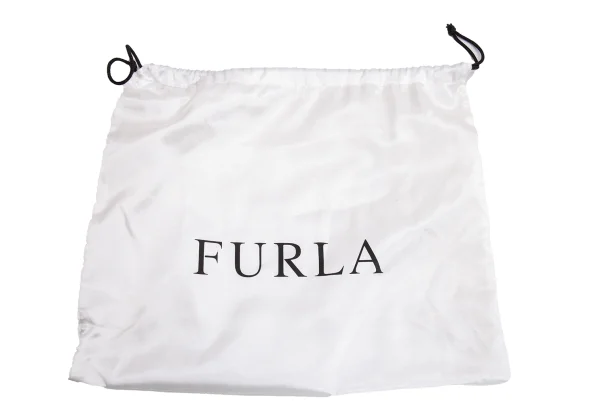 FURLA Logo Emboss Leather Hand Bag K-163607_012