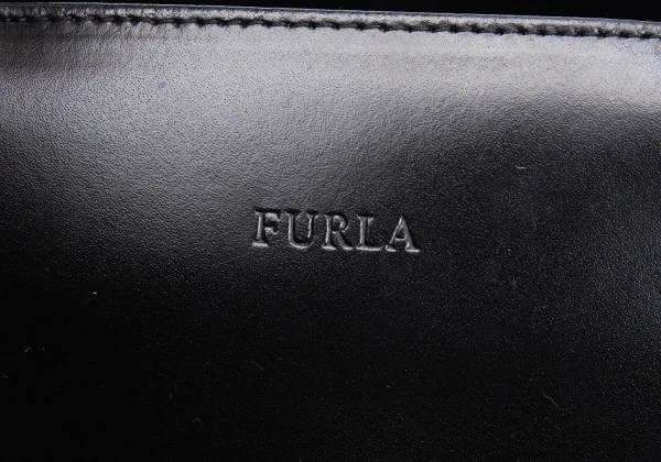 FURLA Logo Emboss Leather Hand Bag K-163608_006