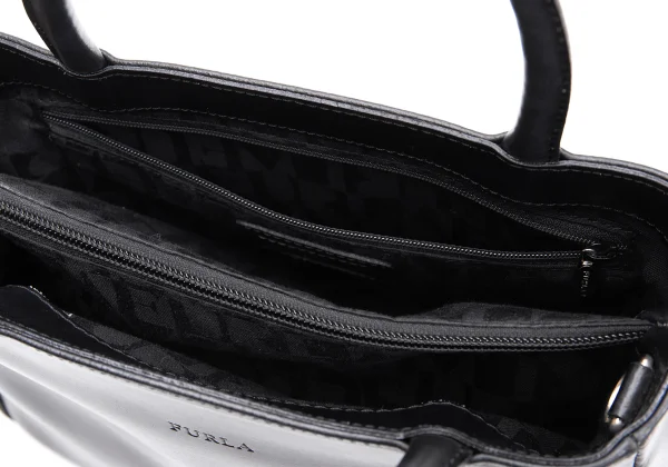 FURLA Logo Emboss Leather Hand Bag K-163608_011