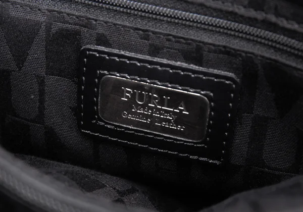 FURLA Logo Emboss Leather Hand Bag K-163608_013