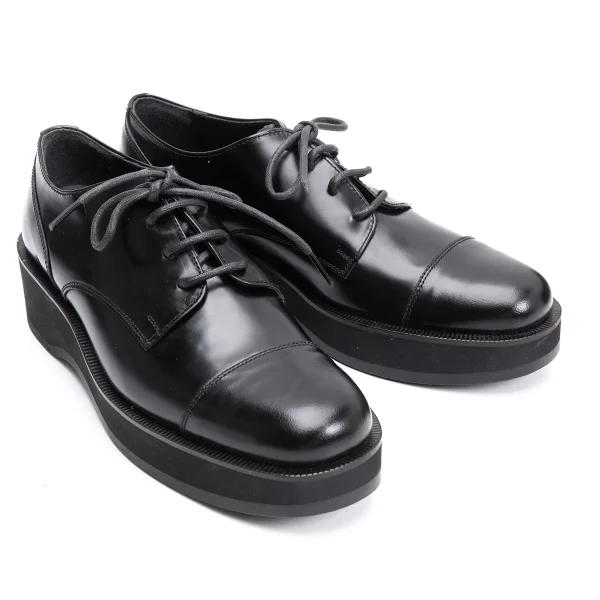 Y's Platform Leather Shoes Black 4 (US About 7.5) K-163610_001