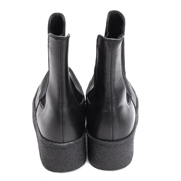 Y's Platform Side Gore Leather Boots K-163611_004