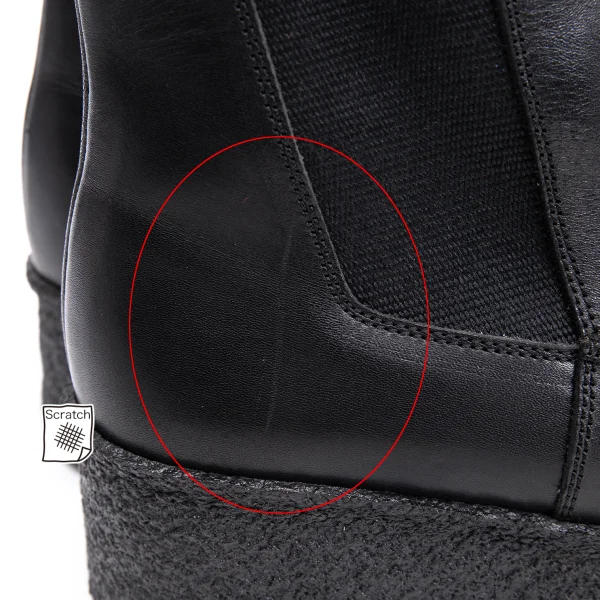 Y's Platform Side Gore Leather Boots K-163611_006