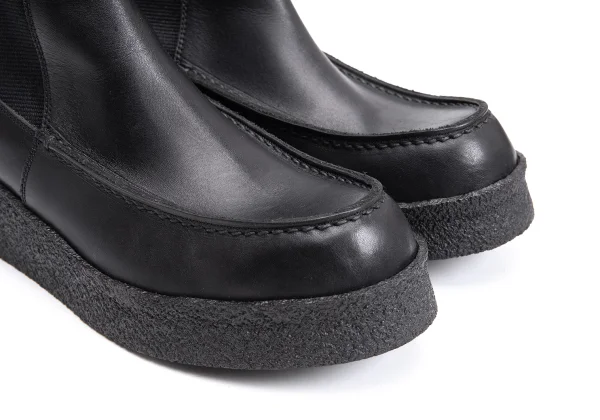 Y's Platform Side Gore Leather Boots K-163611_007