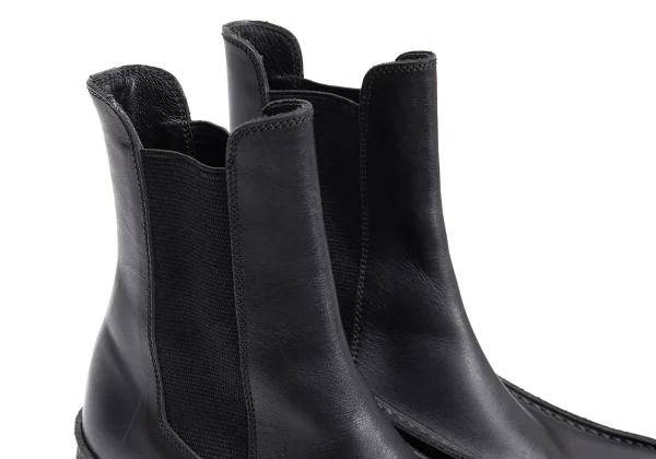 Y's Platform Side Gore Leather Boots K-163611_008