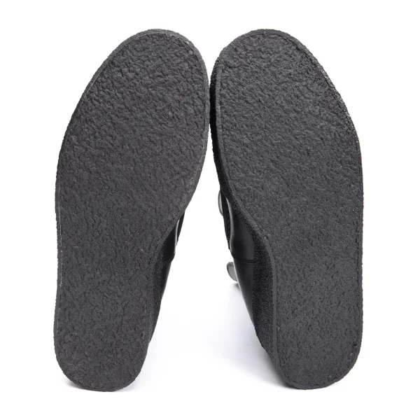 Y's Platform Side Gore Leather Boots K-163611_010