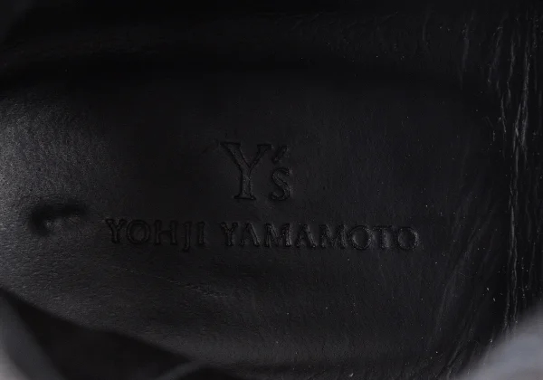 Y's Platform Side Gore Leather Boots K-163611_011