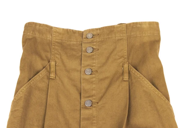 zucca dayz Dyed Button Front Cotton Skirt K-163613_004