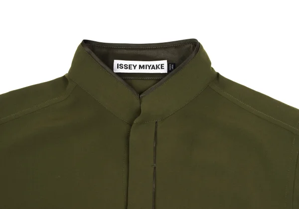 ISSEY MIYAKE Poly Stand Collar Shirt K-163619_007