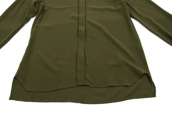 ISSEY MIYAKE Poly Stand Collar Shirt K-163619_010