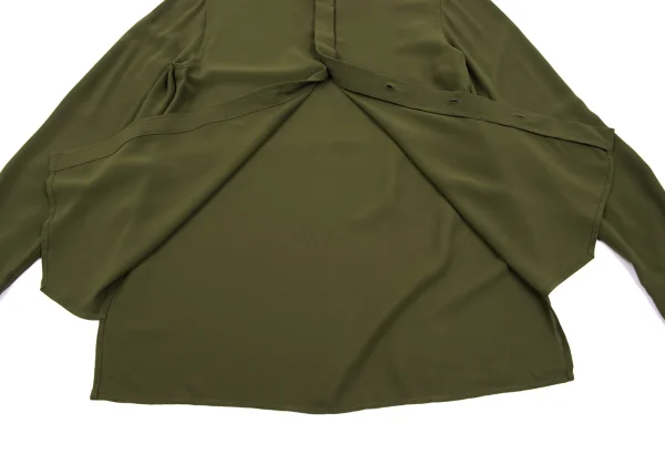 ISSEY MIYAKE Poly Stand Collar Shirt K-163619_013