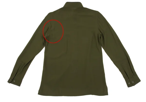 ISSEY MIYAKE Poly Stand Collar Shirt K-163619_014