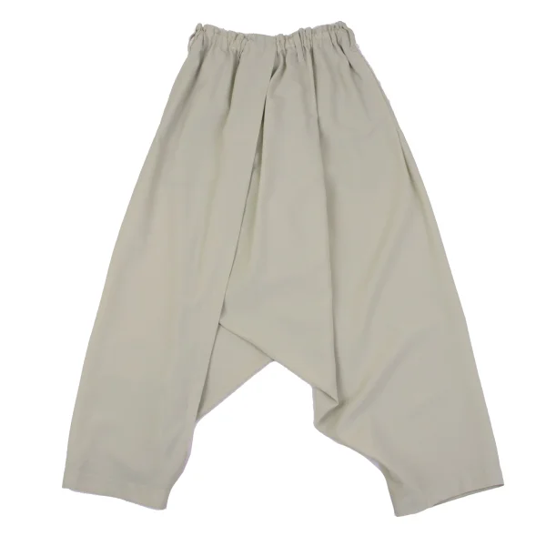 ISSEY MIYAKE 132 5. Poly Flap Design Drape Dropped Crotch Pants Beige 4 K-163620_001