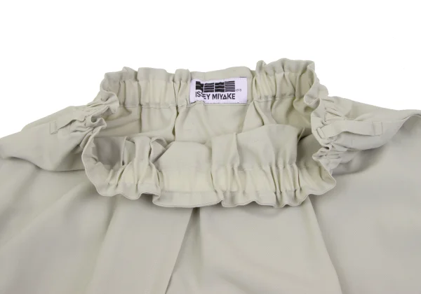 ISSEY MIYAKE 132 5. Poly Flap Design Drape Dropped Crotch Pants K-163620_004