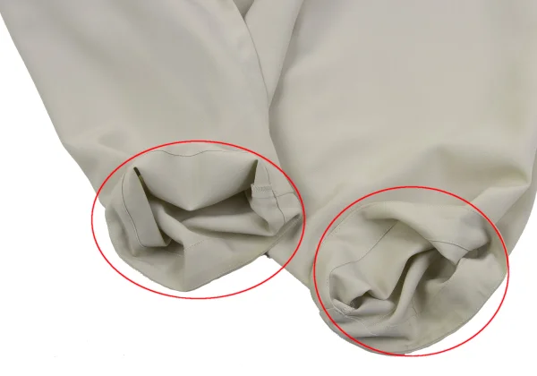 ISSEY MIYAKE 132 5. Poly Flap Design Drape Dropped Crotch Pants K-163620_008