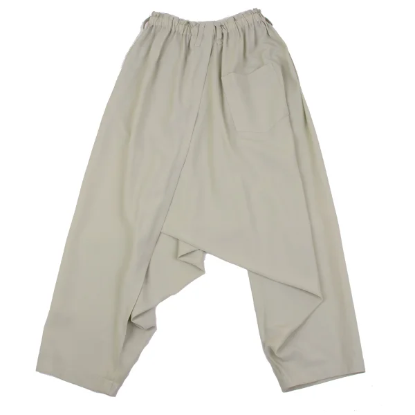 ISSEY MIYAKE 132 5. Poly Flap Design Drape Dropped Crotch Pants K-163620_011