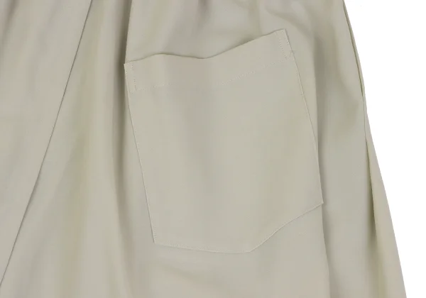 ISSEY MIYAKE 132 5. Poly Flap Design Drape Dropped Crotch Pants K-163620_013