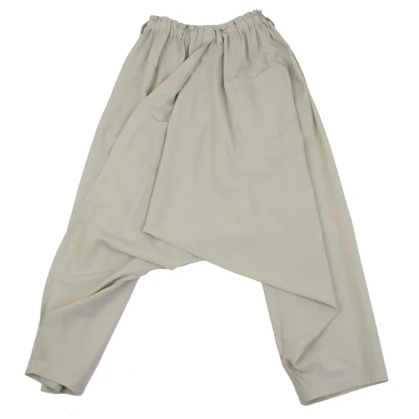 ISSEY MIYAKE 132 5. Poly Flap Design Drape Dropped Crotch Pants K-163620_014