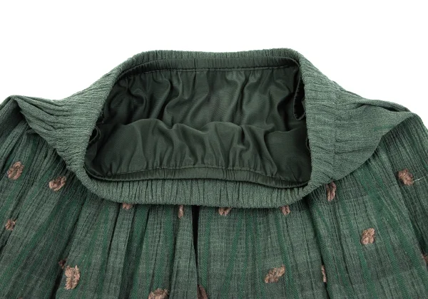 ISSEY MIYAKE HaaT Botanical Embroidery Design Skirt K-163622_005