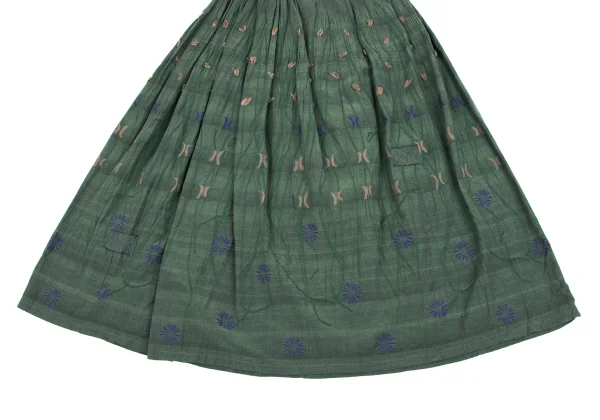 ISSEY MIYAKE HaaT Botanical Embroidery Design Skirt K-163622_006