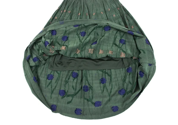 ISSEY MIYAKE HaaT Botanical Embroidery Design Skirt K-163622_007