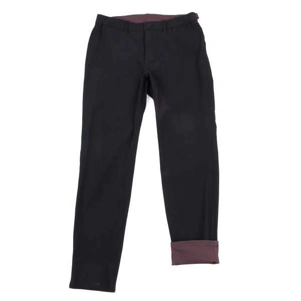 ISSEY MIYAKE HaaT Reversible Stretch Skinny Pants Black,Bordeaux 1 K-163623_001