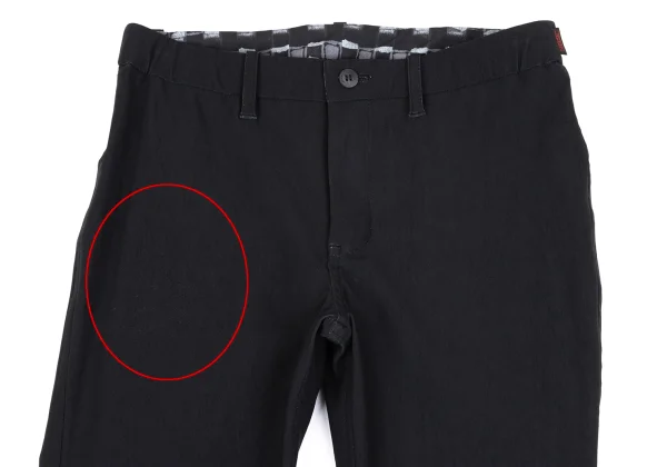 ISSEY MIYAKE HaaT Reversible Stretch Plaid Pattern Lining Skinny Pants K-163624_002