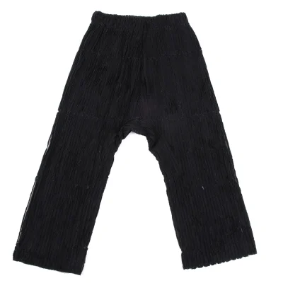 ISSEY MIYAKE HaaT Cutting Design Mesh Dropped Crotch Pants