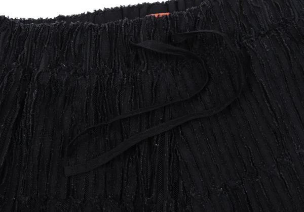 ISSEY MIYAKE HaaT Cutting Design Mesh Dropped Crotch Pants K-163626_003