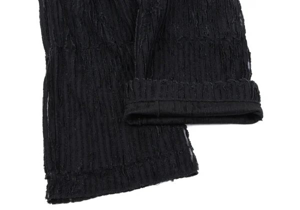 ISSEY MIYAKE HaaT Cutting Design Mesh Dropped Crotch Pants K-163626_007