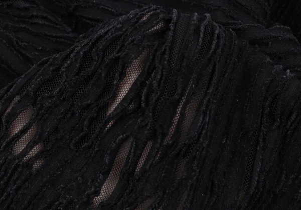 ISSEY MIYAKE HaaT Cutting Design Mesh Dropped Crotch Pants K-163626_009