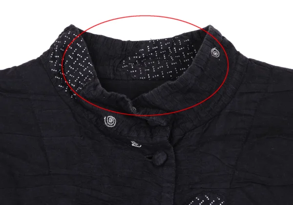 ISSEY MIYAKE HaaT Cotton Stitch Design Stand Collar Jacket K-163630_004