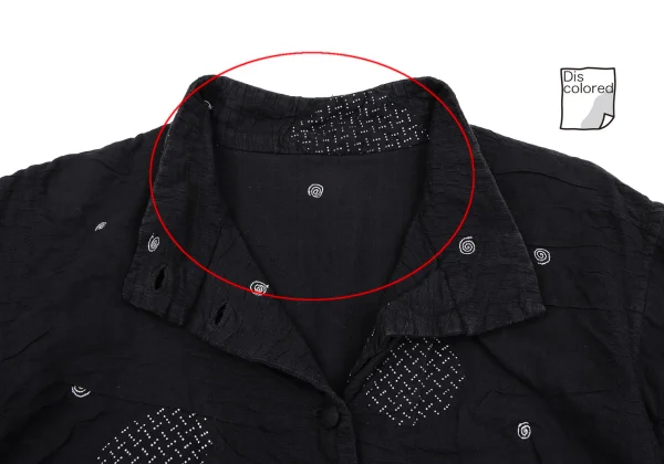 ISSEY MIYAKE HaaT Cotton Stitch Design Stand Collar Jacket K-163630_005