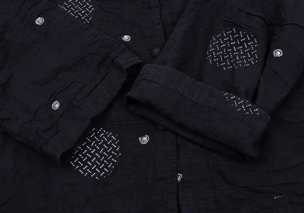 ISSEY MIYAKE HaaT Cotton Stitch Design Stand Collar Jacket K-163630_009