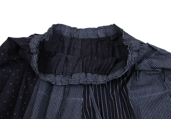 ISSEY MIYAKE HaaT Dyed Stripe Dot Switching Wide Pants K-163631_005