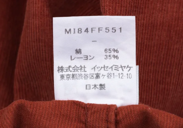 ISSEY MIYAKE me Switching Belted Corduroy Pants K-163632_010