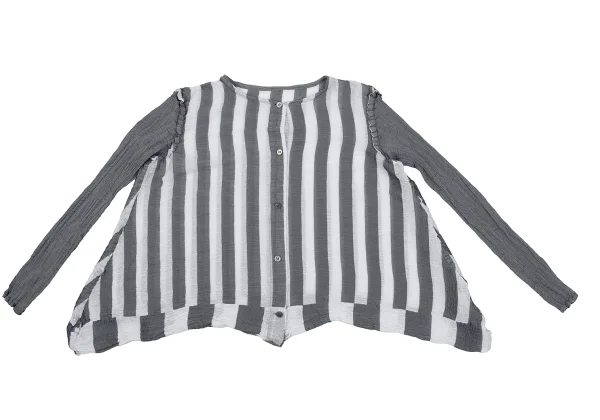 ISSEY MIYAKE me Dyed Striped Pleats Cardigan K-163634_002