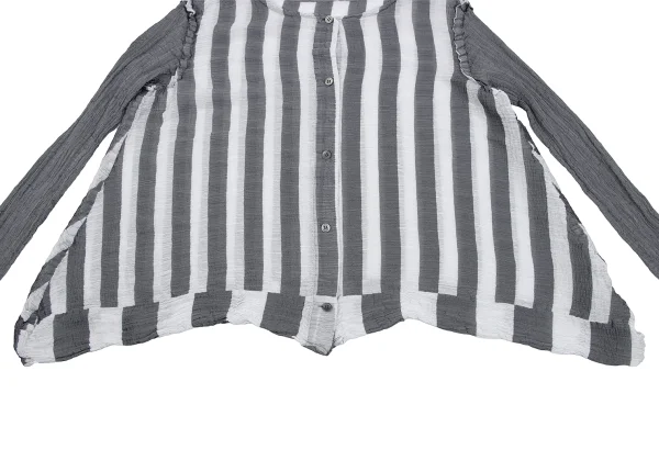 ISSEY MIYAKE me Dyed Striped Pleats Cardigan K-163634_007