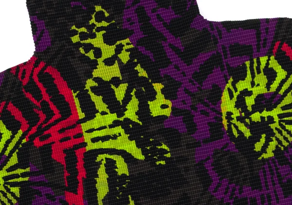 ISSEY MIYAKE me Printed High-neck Pleats T-shirt K-163635_010