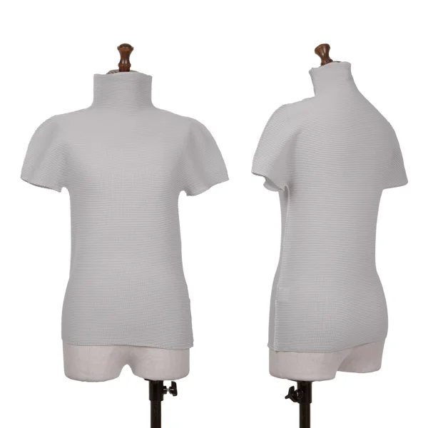 ISSEY MIYAKE me High-neck Pleats T-shirt Grey F K-163636_001