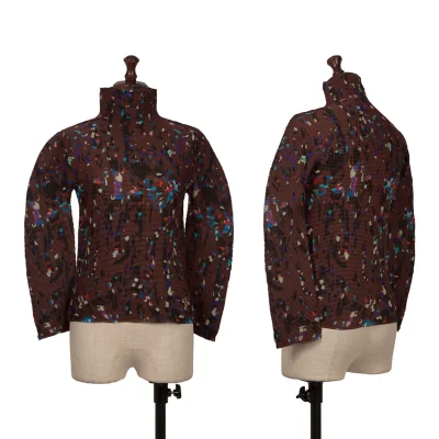 Unbranded Stretch Pleated Printed T Shirt