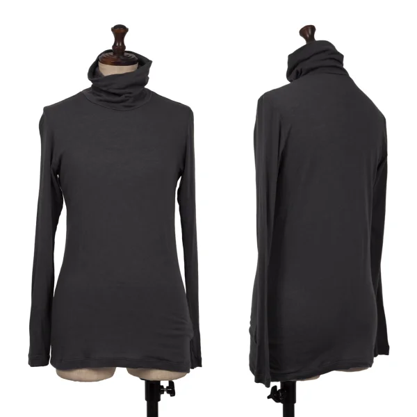 ISSEY MIYAKE me Stretch Turtleneck T Shirt Grey Free K-163642_001
