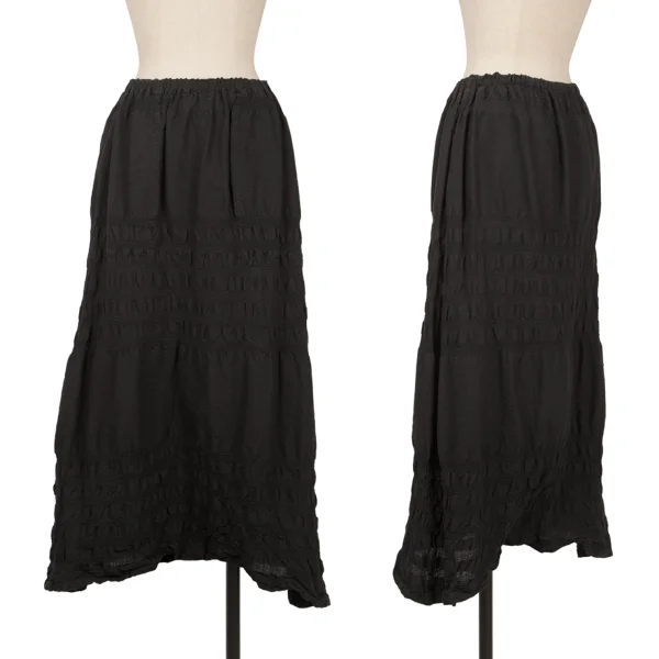 ISSEY MIYAKE me Dyed Switching Stretch Culottes Black Free K-163645_001