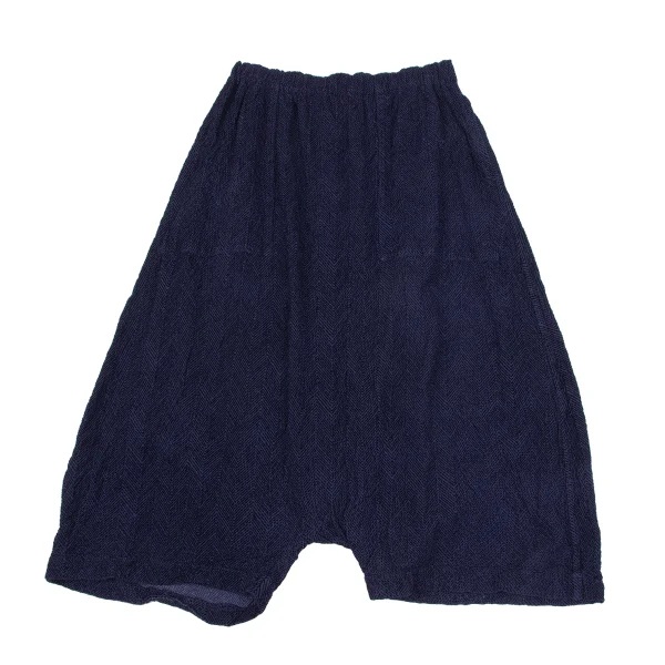 ISSEY MIYAKE me Dyed Herringbone Dropped Crotch Pants Purple Free K-163647_001